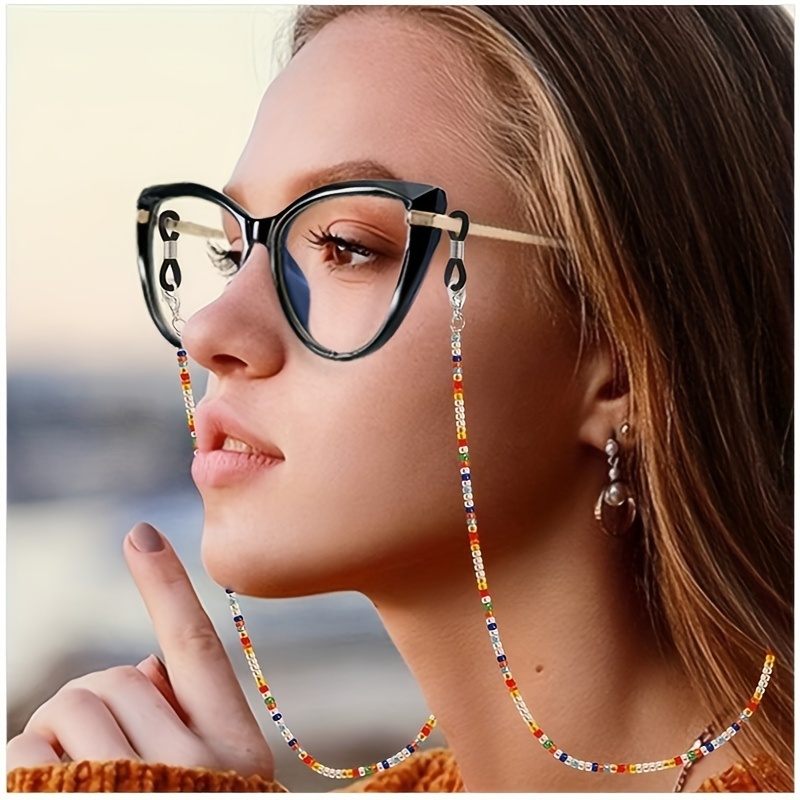 Mask Lanyard Adjustable - حزام حبل النظارات المطرز بوهو، مثبت