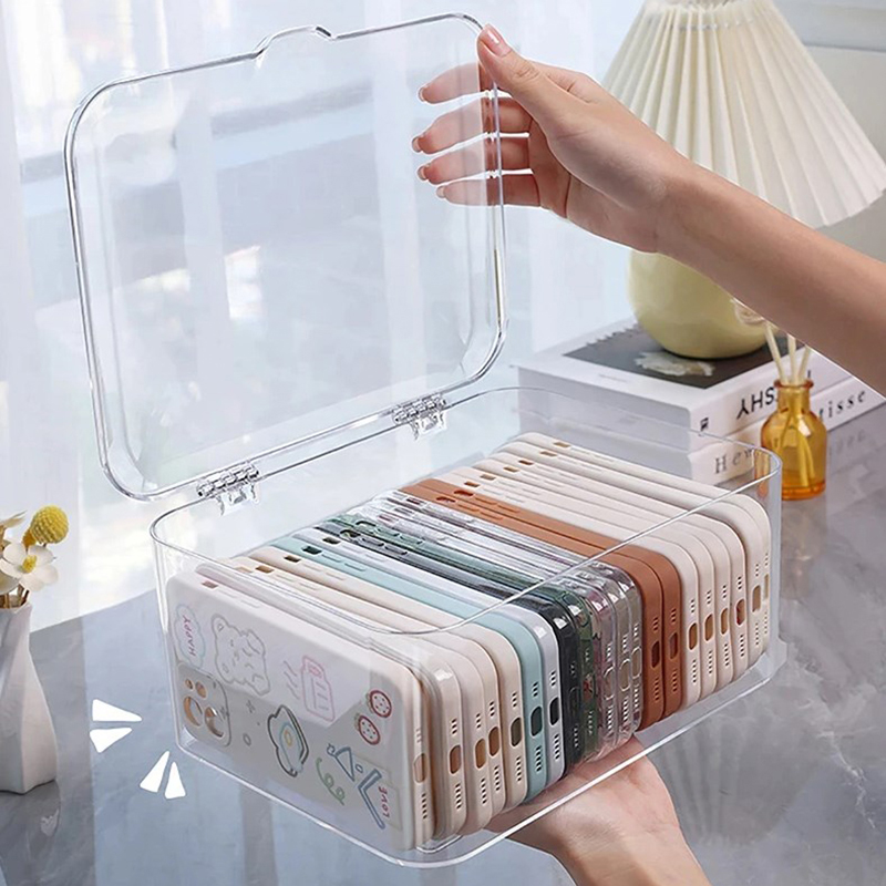 Face Mask Storage Box - سلة تخزين متفرقات من الأكريليك ،