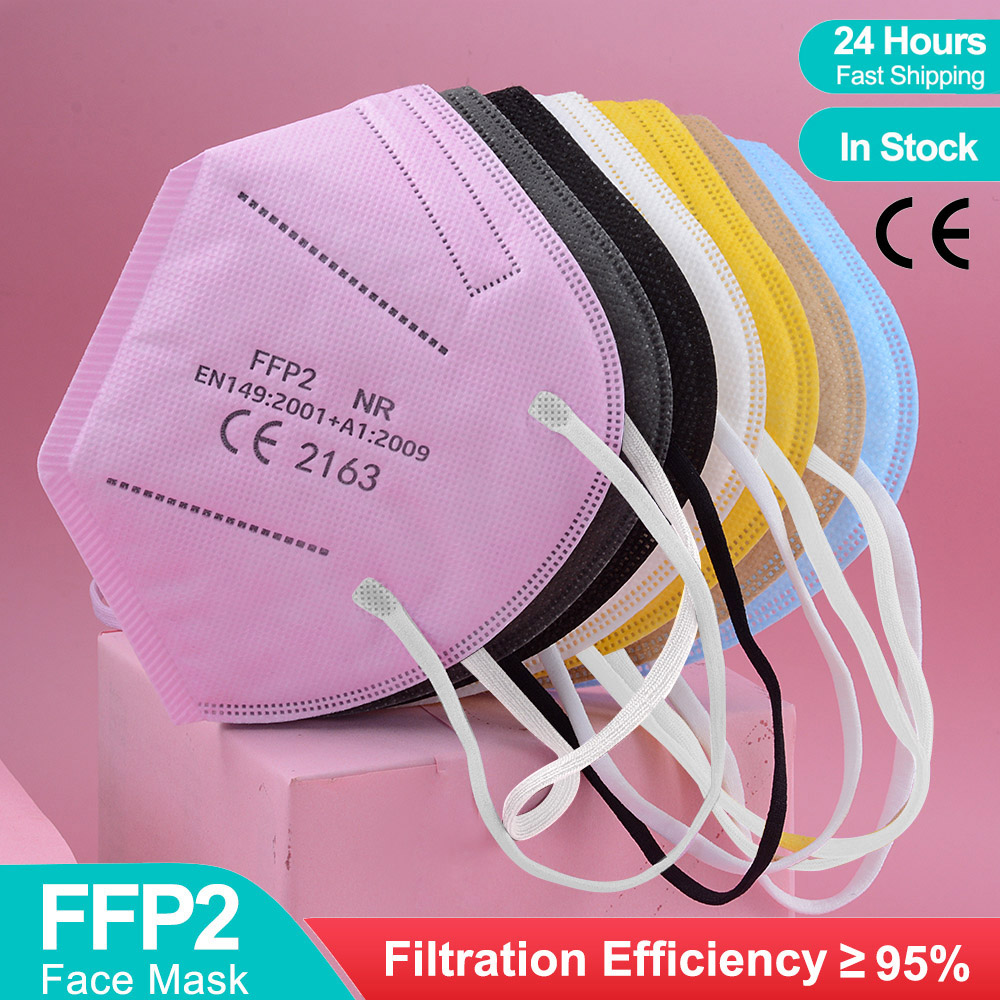 Black Face Mask Pack - أقنعة FFP2 مكونة من 5 طبقات
