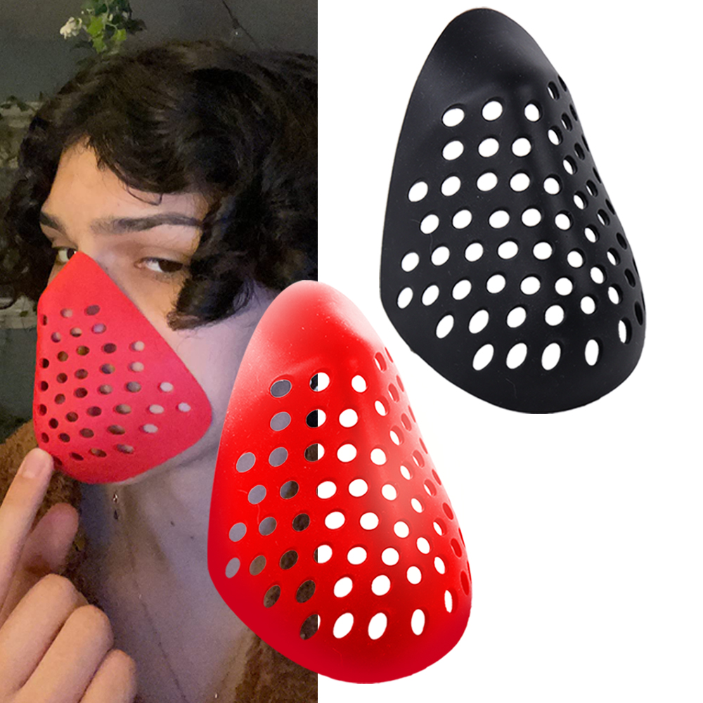 Silicone Mask Bracket - نصف الوجه قوس قناع السيليكون تأثيري