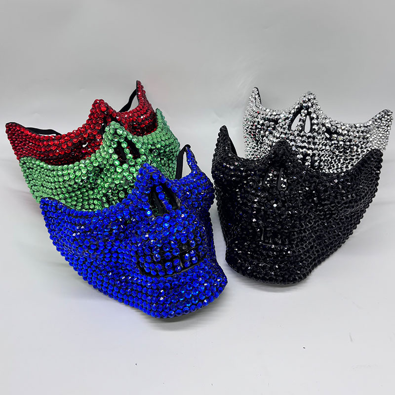 Respirator Half Face - حجر الراين نصف الجمجمة قناع للرجال