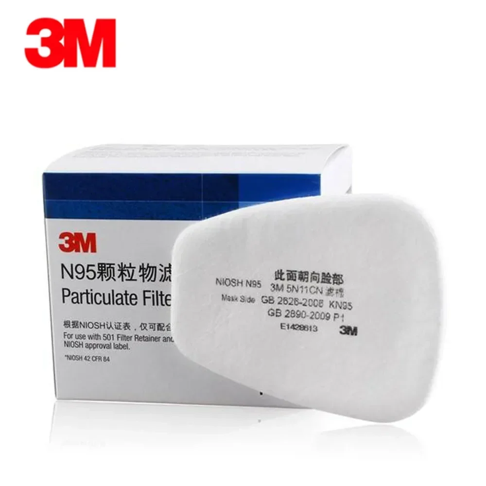 Face Mask Storage Box - 10 قطع/علبة فلاتر قطنية 3M 5N11