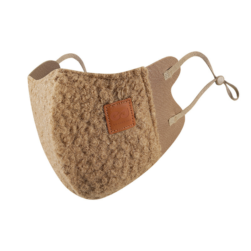 Cloth Face Mask Washable - قناع شتوي مخملي دافئ ثلاثي الأبعاد
