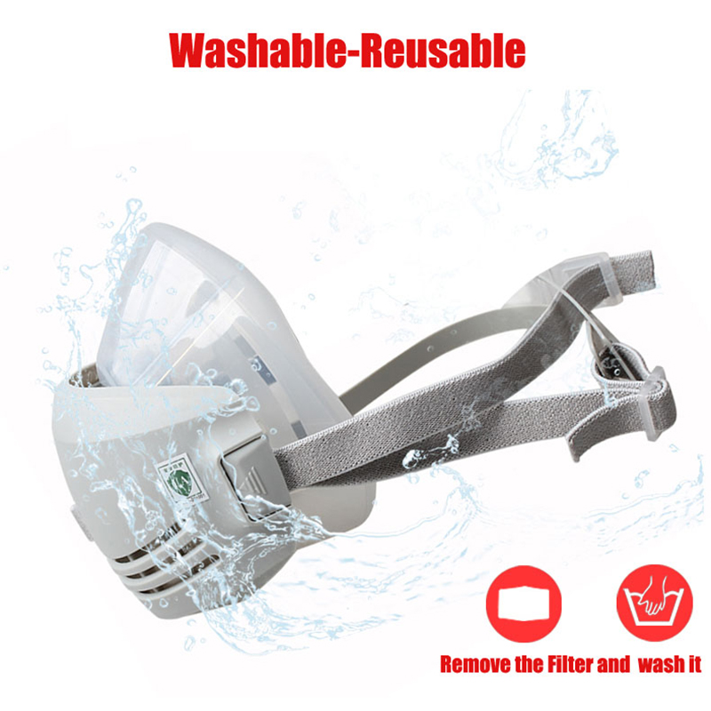 Respirator Half Face - سيليكون الغبار واقية قناع واقي من