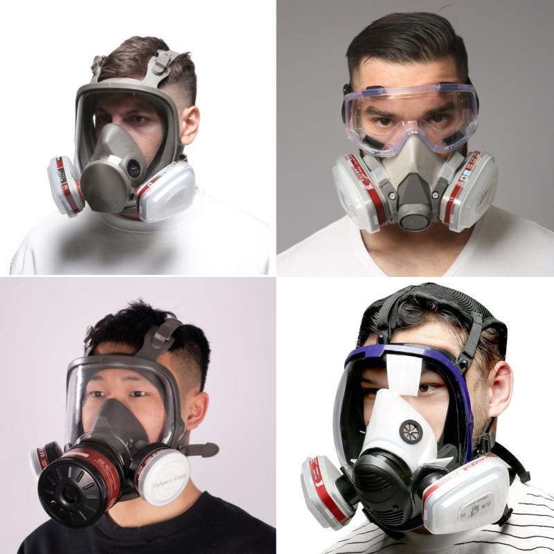 Respirator Half Face - طقم جديد من 15 قطعة: قناع