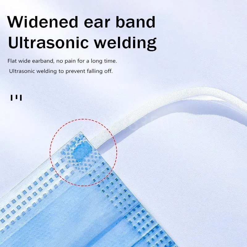 50-500 قطعة من الأقنعة الواقية - مراجعة Disposable Mask Blue وسعره
