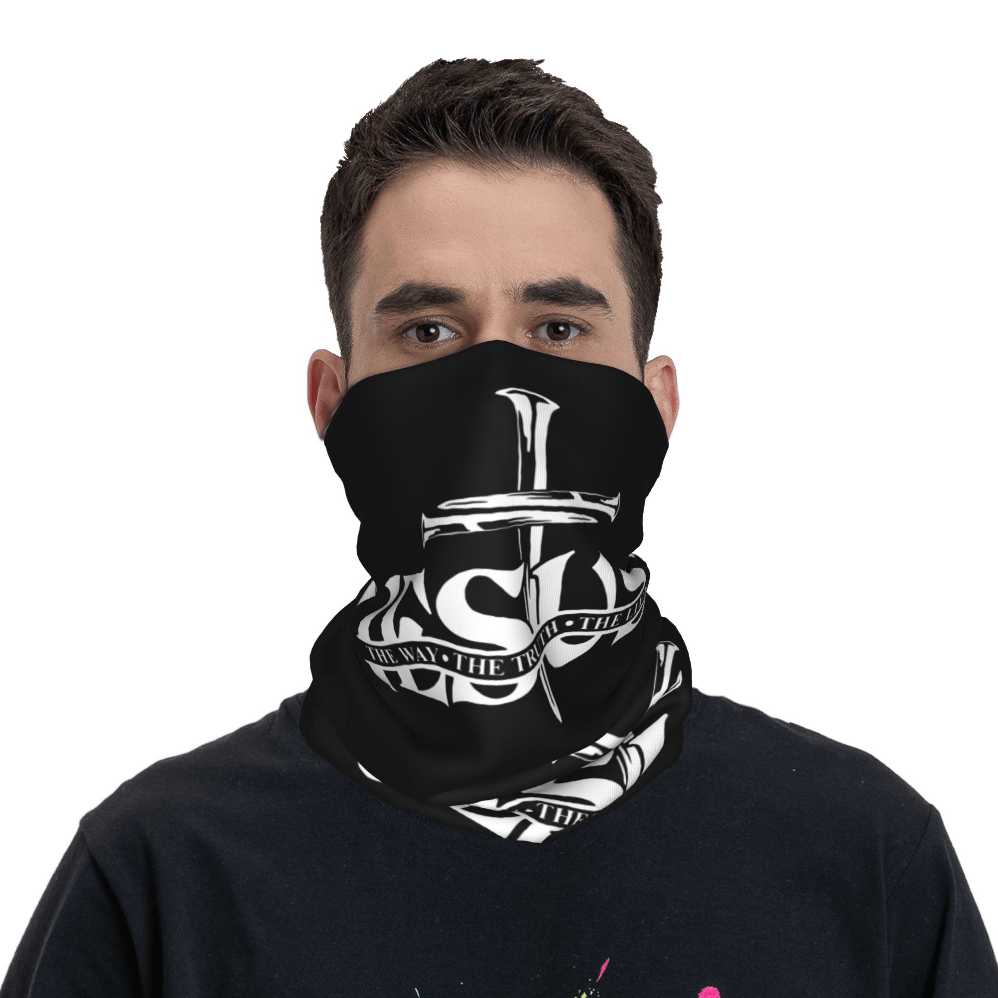 مخصص يسوع الطريق الحقيقة الحيا - مراجعة Neck Gaiter Face Cover وسعره