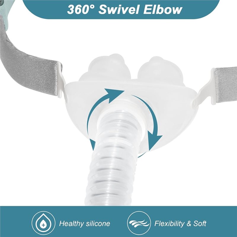 قناع CPAP مع أنبوب مدمج، طقم و - مراجعة Silicone Mask Bracket وسعره