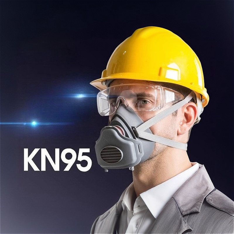 نصف الوجه قناع الغبار تنفس الغ - مراجعة Respirator Half Face وسعره