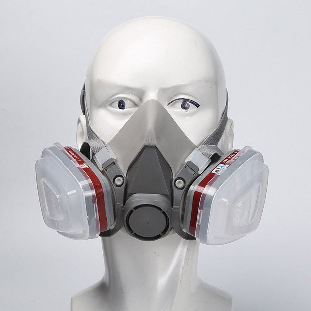 قناع غاز صناعي نصف كامل لتنفس  - مراجعة Respirator Half Face وسعره
