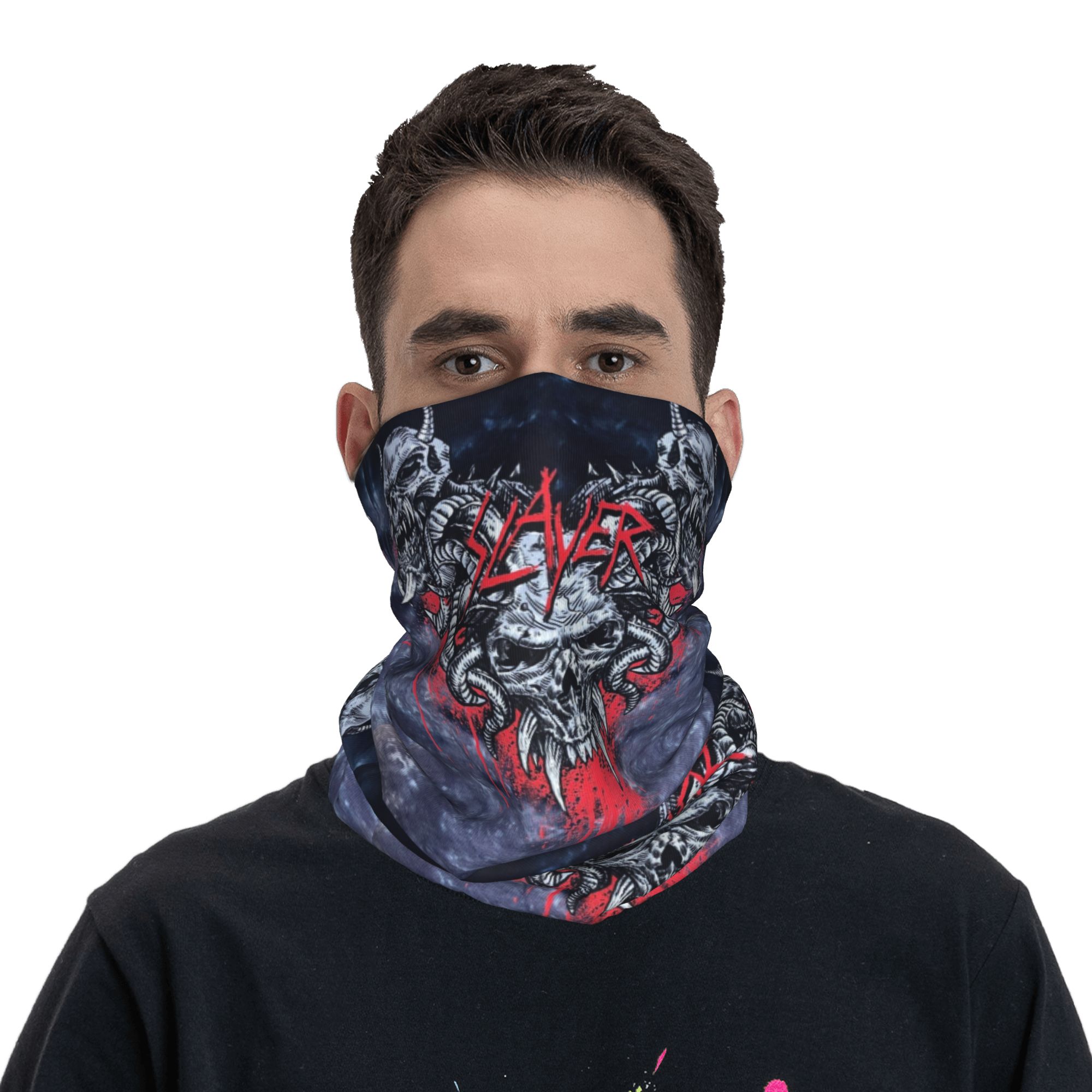 مخصص الثقيلة المعادن روك القتل - مراجعة Neck Gaiter Face Cover وسعره