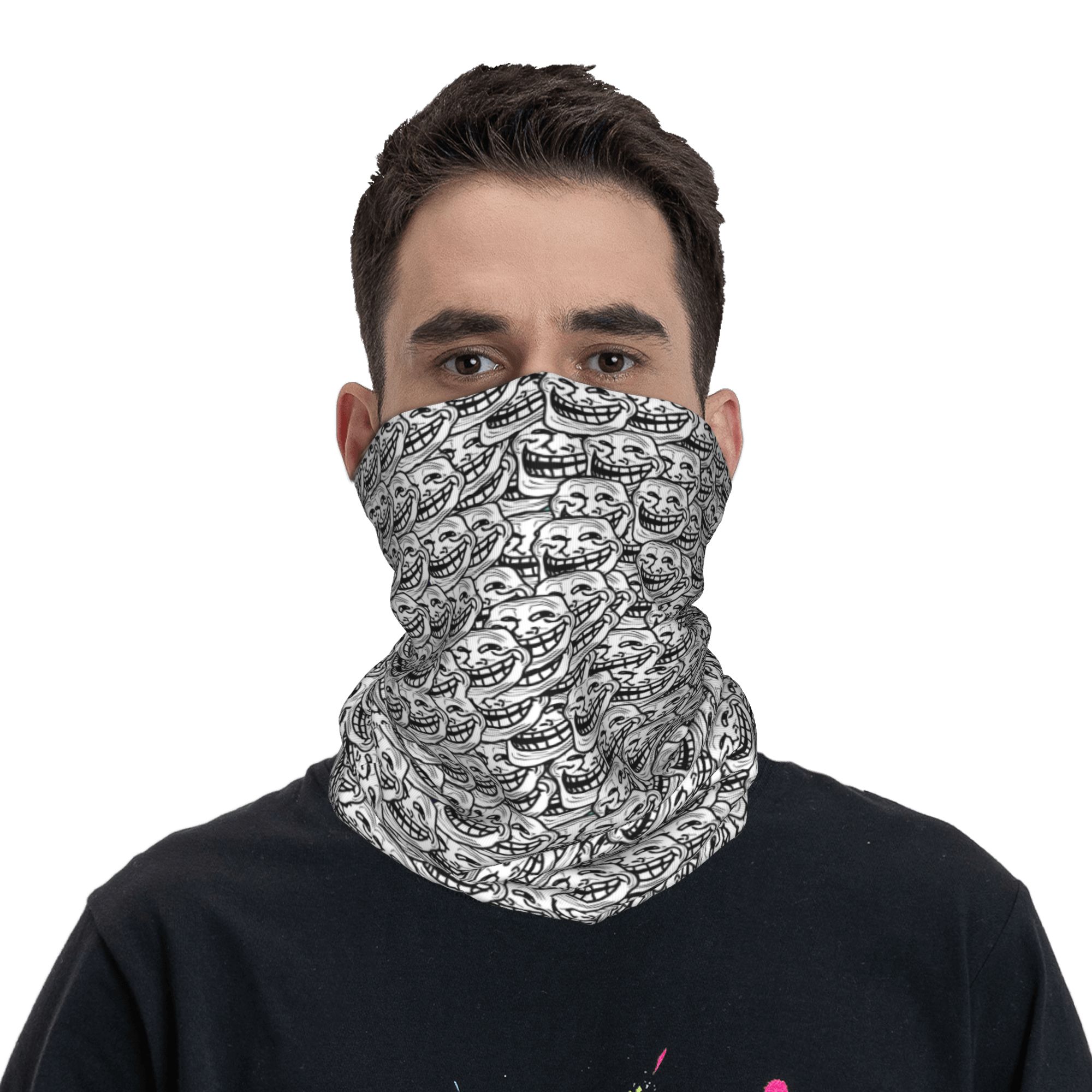 مضحك أنيمي ترول وجه كويست فيدي - مراجعة Neck Gaiter Face Cover وسعره
