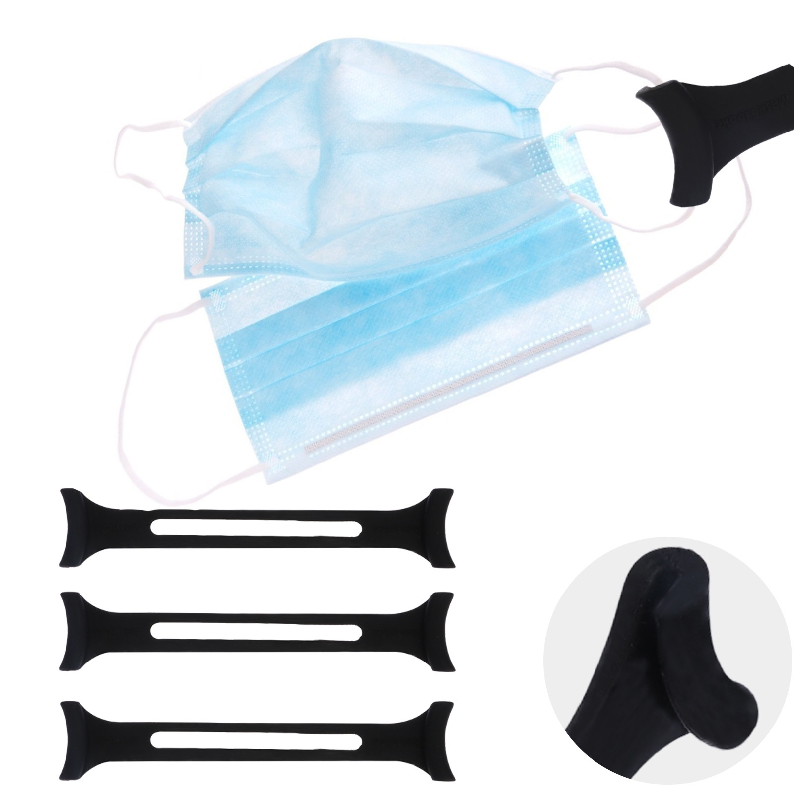 3 قطع من مشابك تمديد حزام القن - مراجعة Mask Ear Saver Strap وسعره