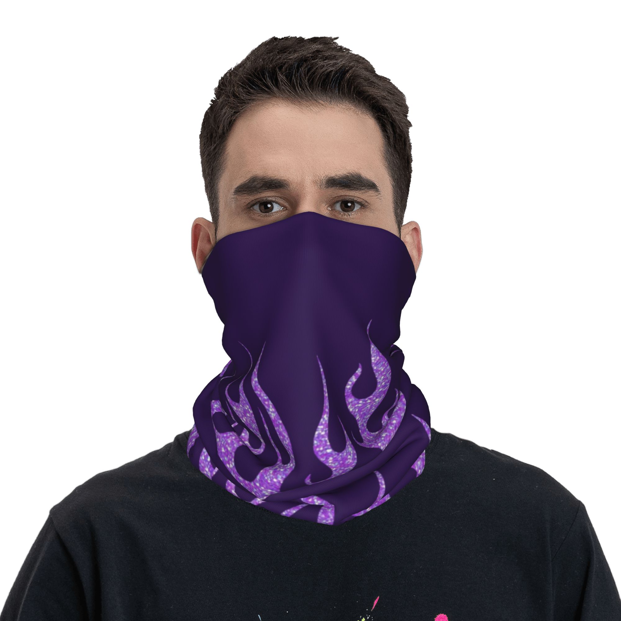غطاء رقبة مخصص بتصميم لهب أرجو - مراجعة Neck Gaiter Face Cover وسعره
