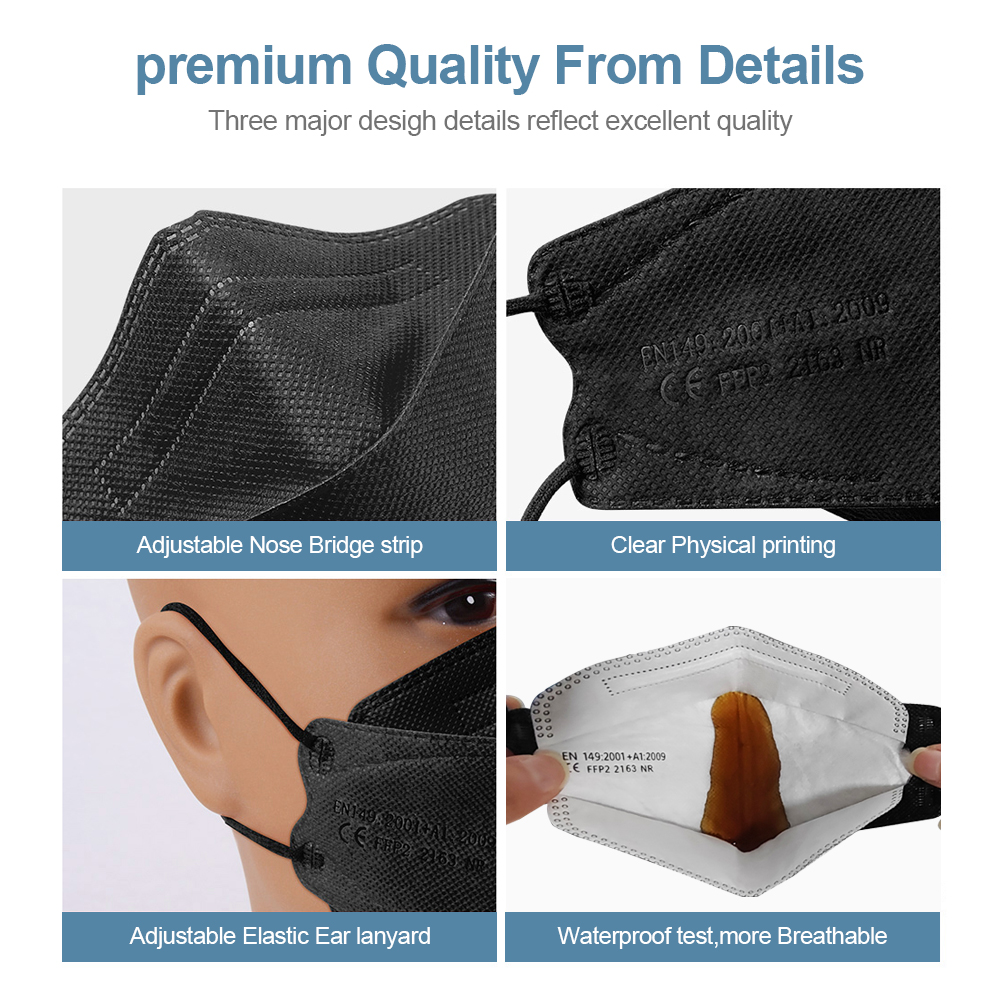 قناع وجه KN95 FFP2 معتمد على ش - مراجعة Disposable Surgical Mask وسعره