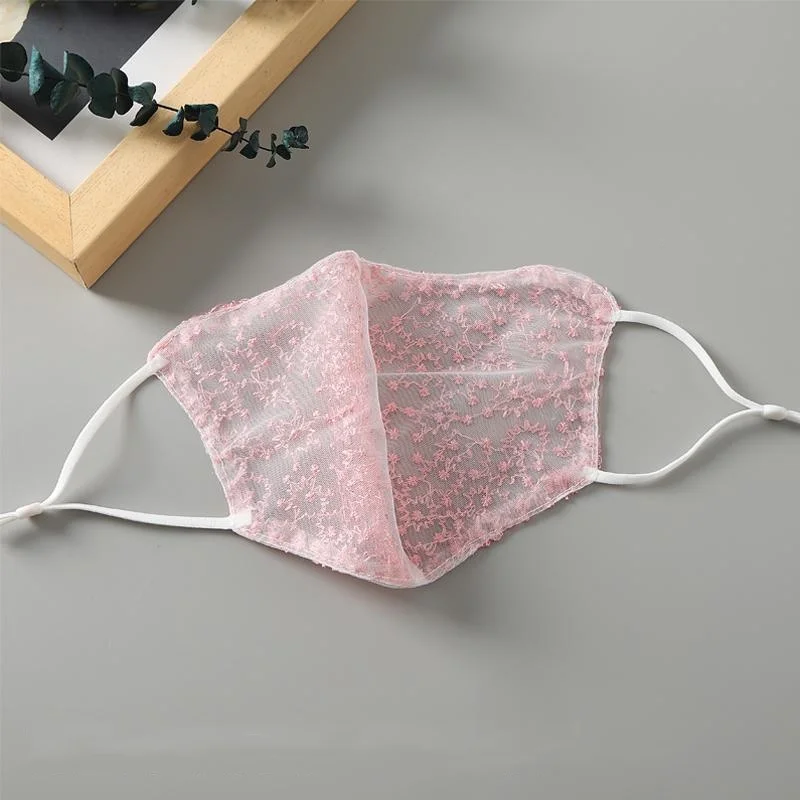 1/2 قطعة قناع وجه من الدانتيل  - مراجعة Cloth Face Mask Washable وسعره