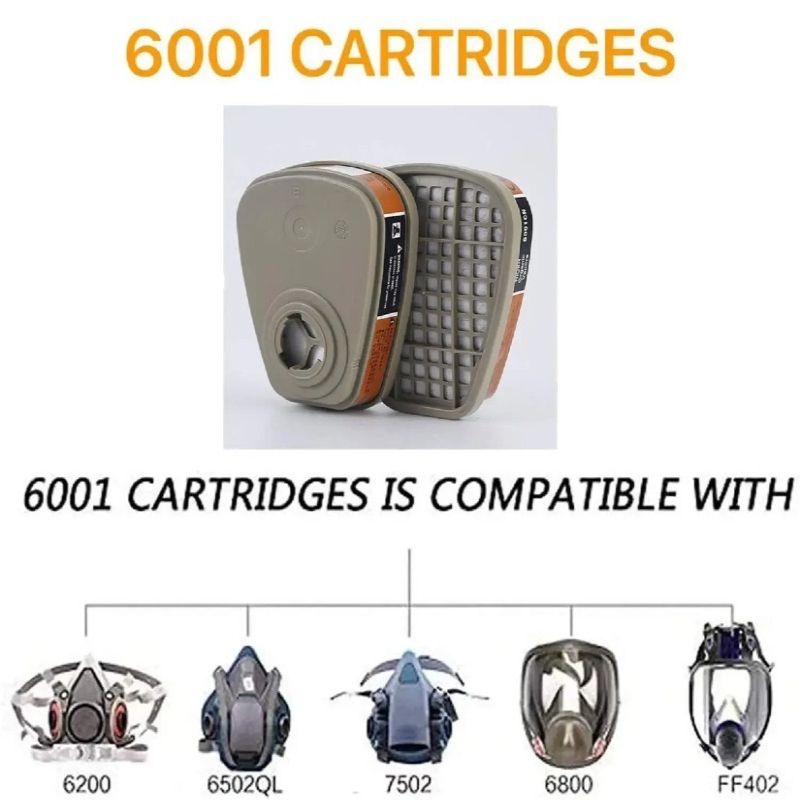 خراطيش الكربون المنشط 6001 وفل - مراجعة Dust Mask Construction وسعره