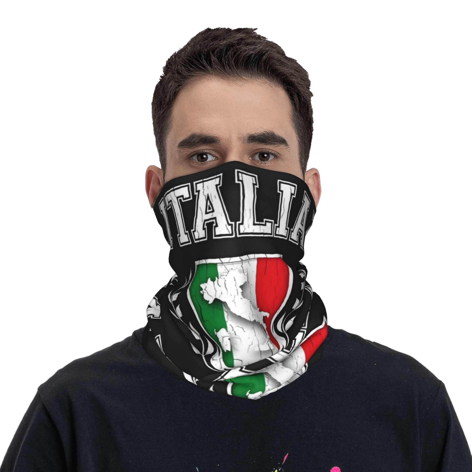 مخصص إيطاليا العلم باندانا الر - مراجعة Neck Gaiter Face Cover وسعره