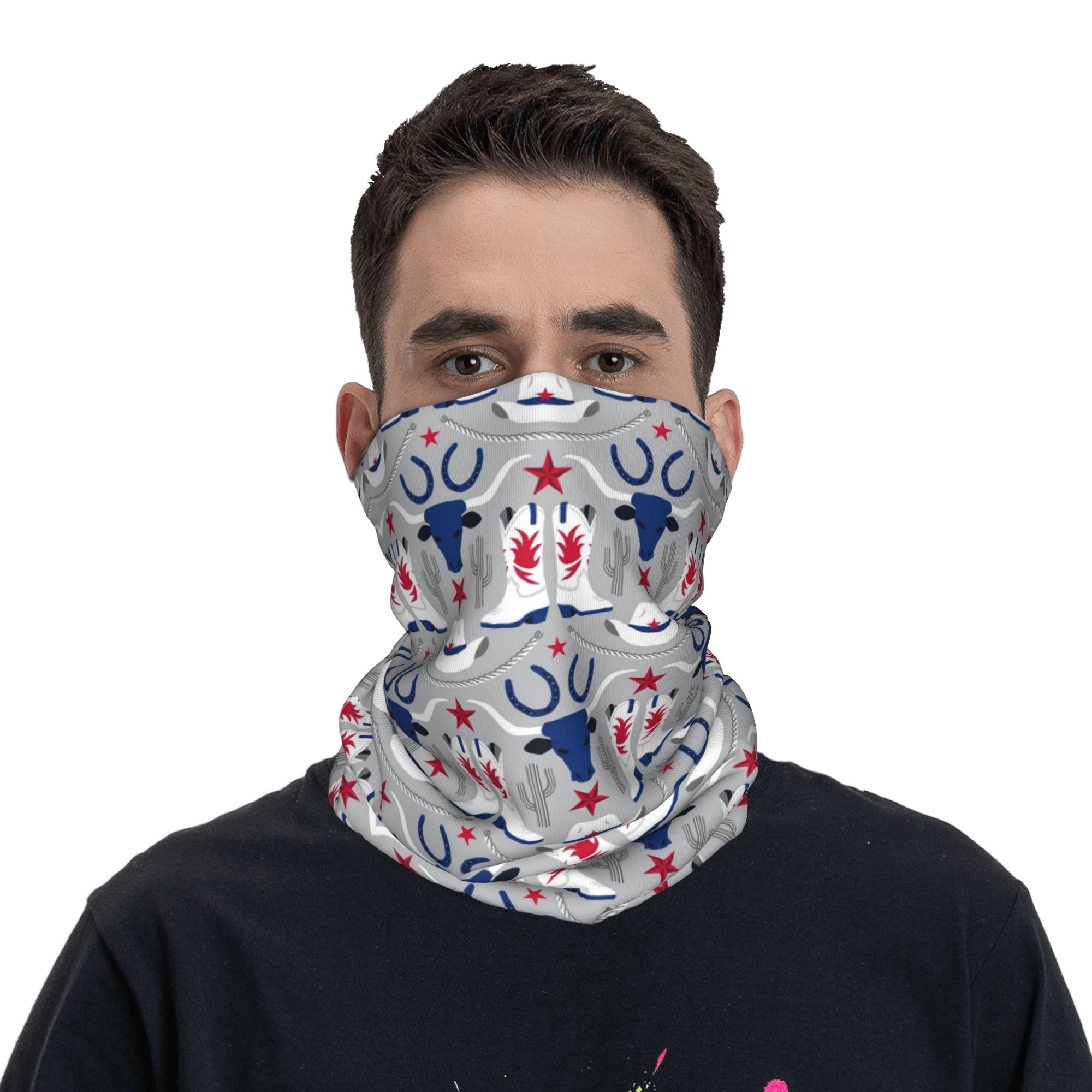 وشاح رقبة مطبوع بتصميم رعاة ال - مراجعة Sports Mask Breathable وسعره