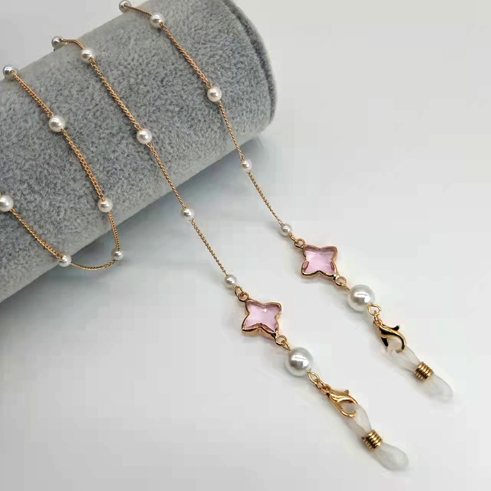النساء النظارات سلسلة البلاستي - مراجعة Mask Chain Holder وسعره