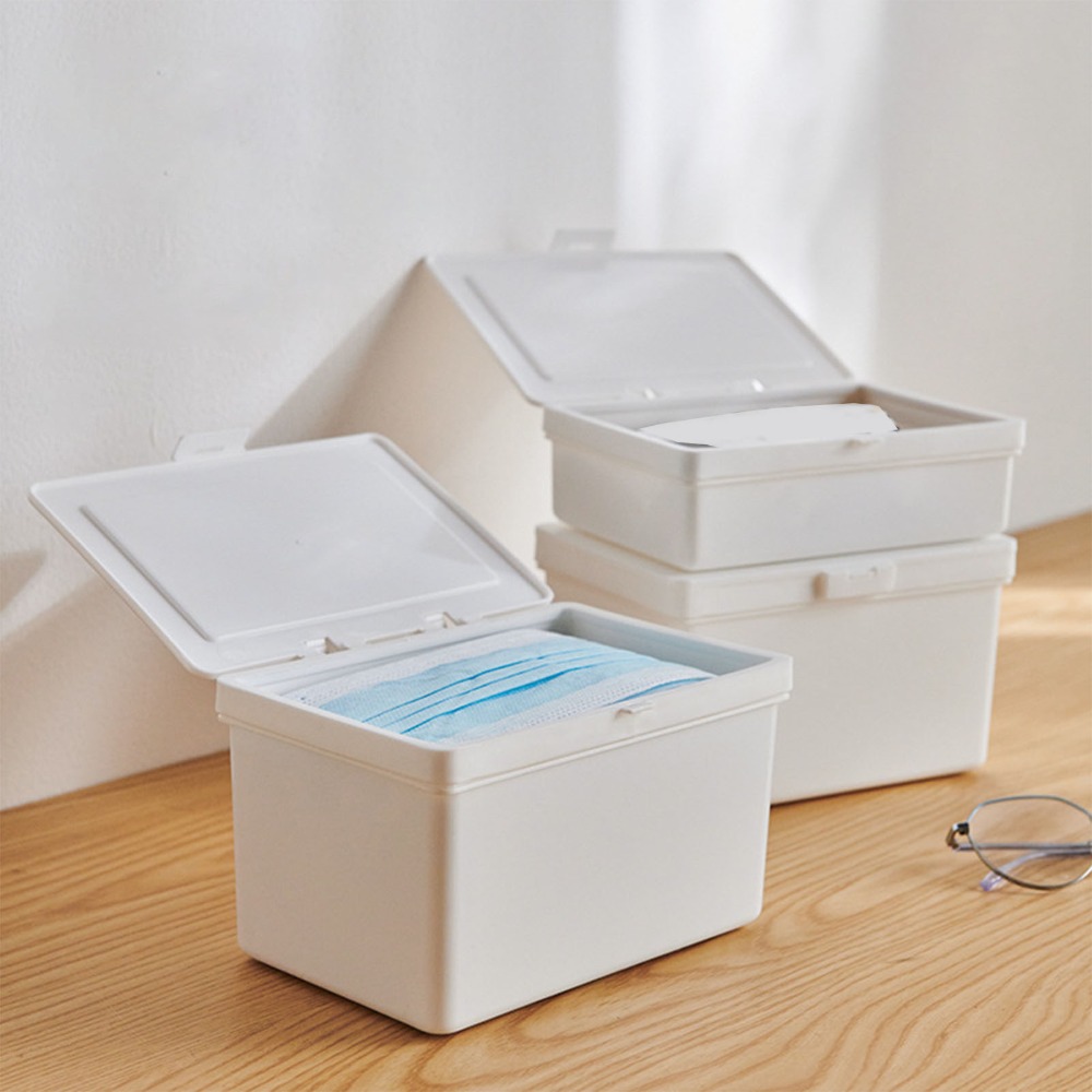 صندوق توزيع أغطية الوجه كبير ا - مراجعة Face Mask Storage Box وسعره