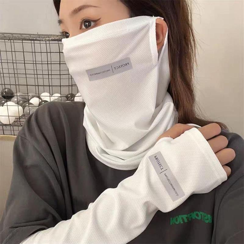 طقم حماية من الشمس من الحرير ا - مراجعة Sports Mask Breathable وسعره