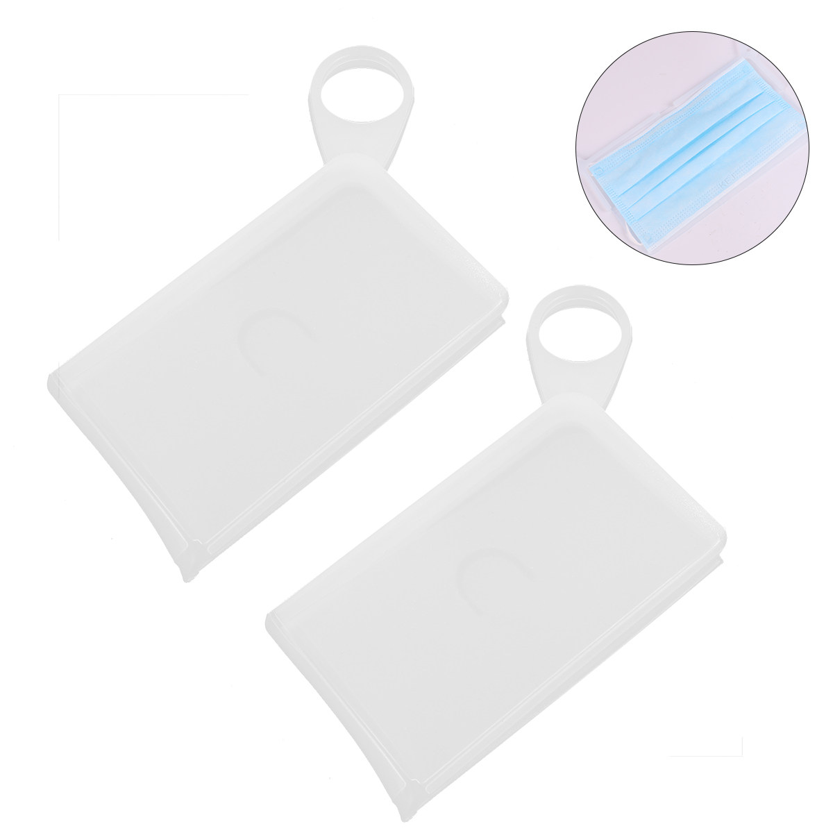 قطعتان من علب تخزين الأقنعة ال - مراجعة Face Mask Storage Box وسعره