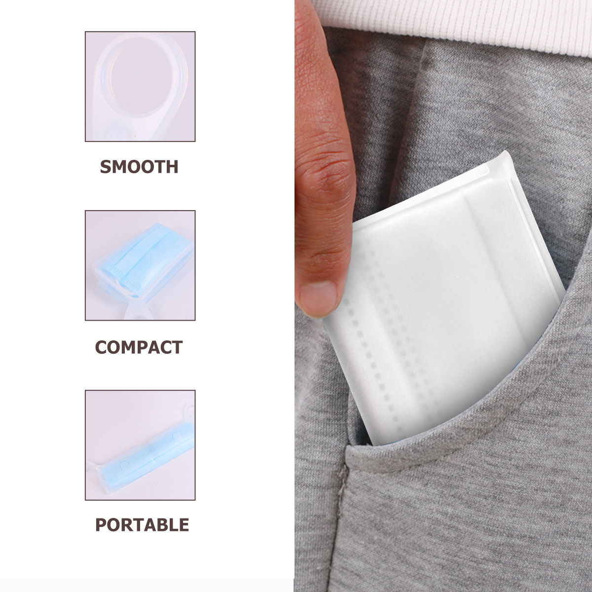 قطعتان من علب تخزين الأقنعة ال - مراجعة Face Mask Storage Box وسعره
