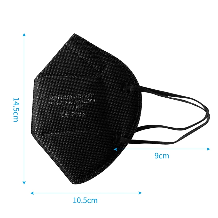 5 قطع من أقنعة FFP2 المعتمدة م - مراجعة Anti Pollution Mask وسعره