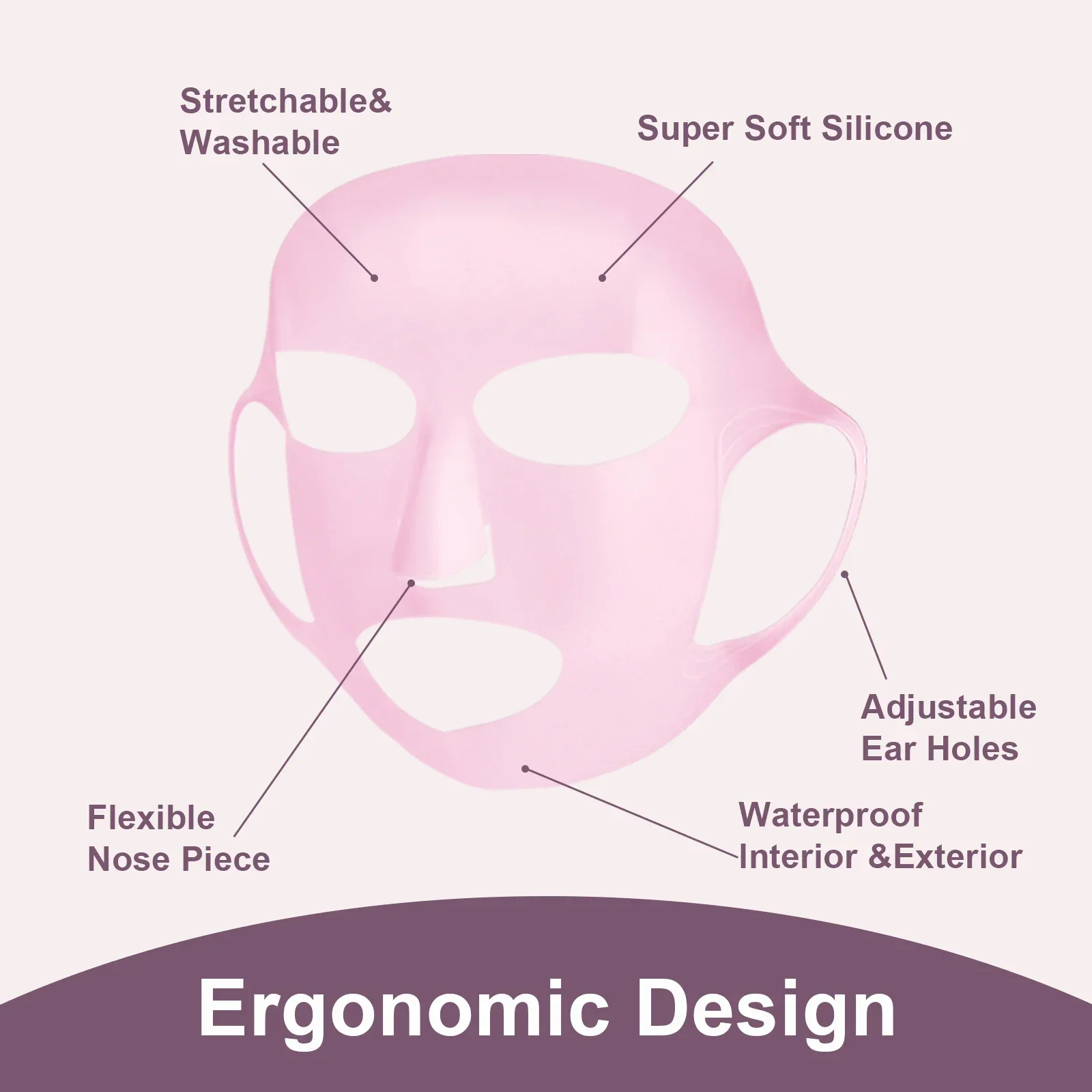 حامل قناع الوجه من السيليكون،  - مراجعة Silicone Mask Bracket وسعره