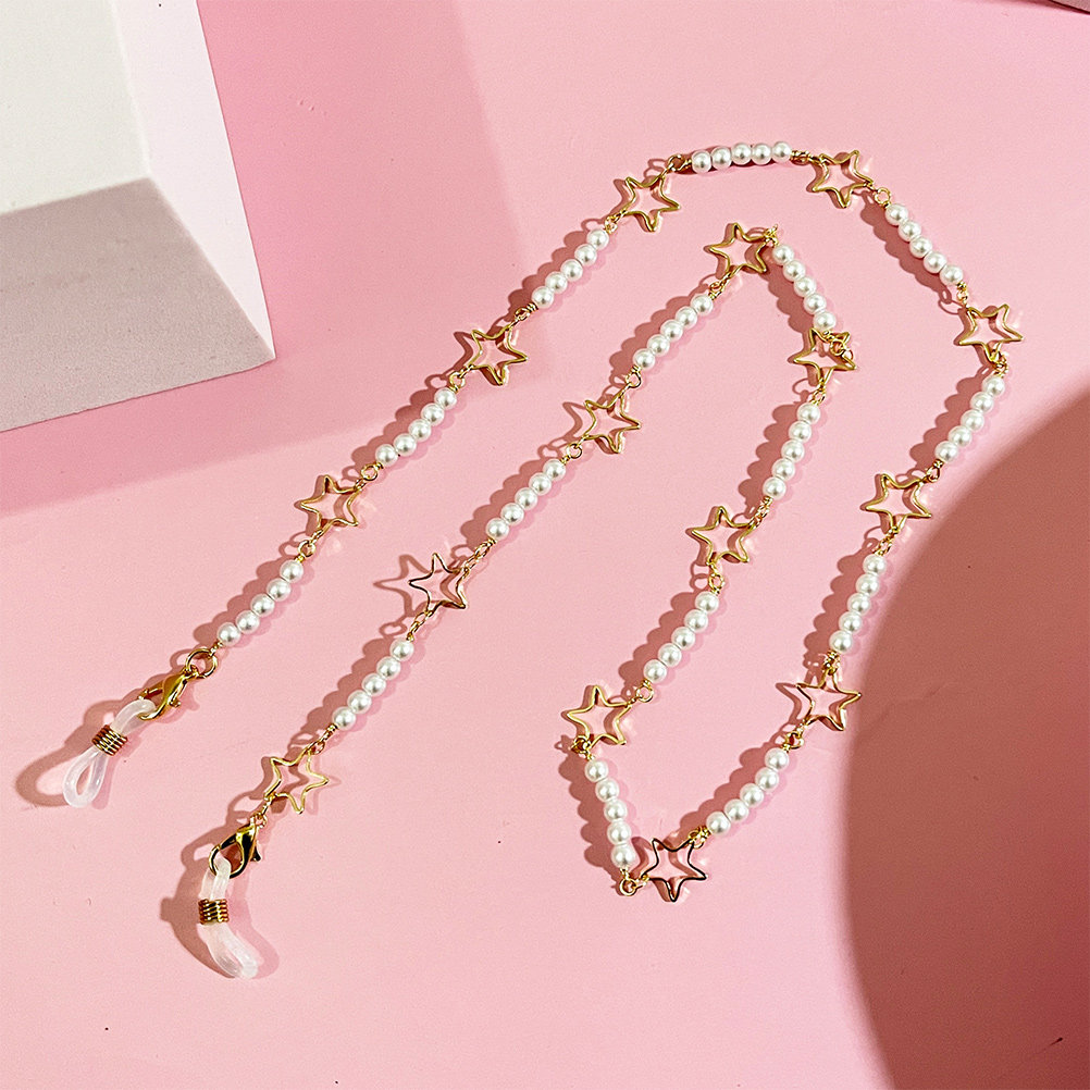 سلسلة نظارات مزينة باللؤلؤ، حب - مراجعة Mask Chain Holder وسعره