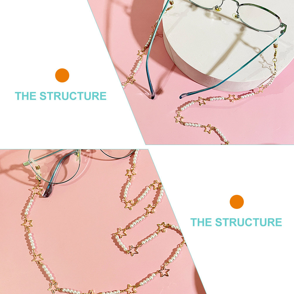 سلسلة نظارات مزينة باللؤلؤ، حب - مراجعة Mask Chain Holder وسعره