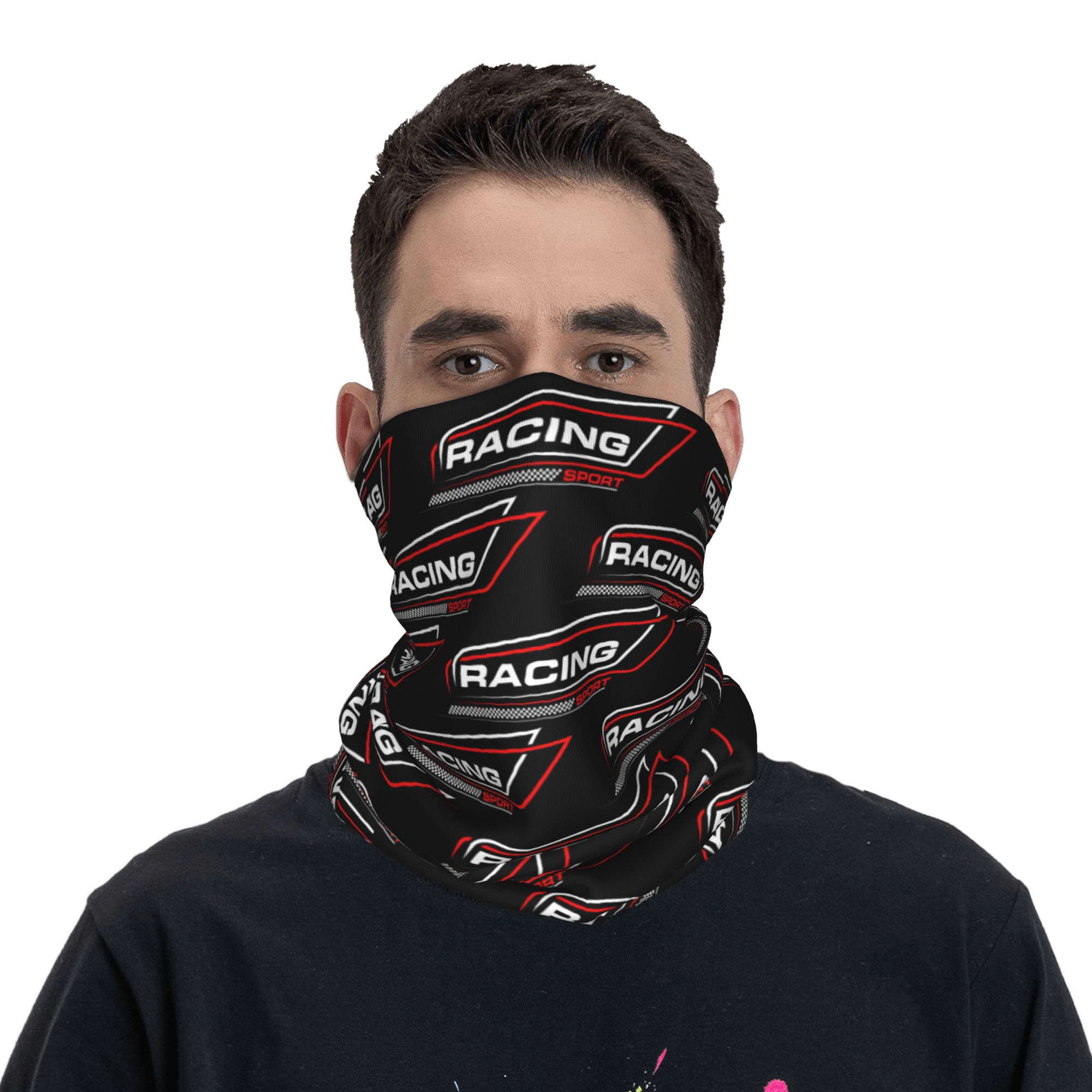 مخصص سباق سرعة سباق باندانا ال - مراجعة Neck Gaiter Face Cover وسعره