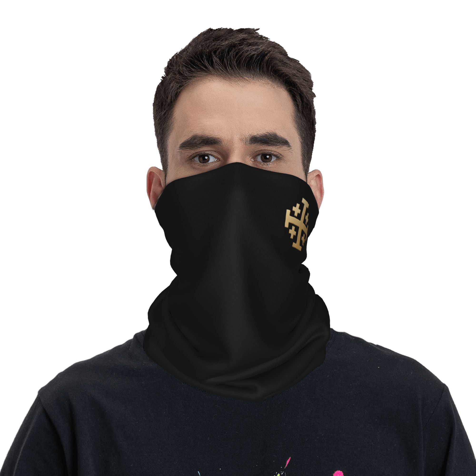 وشاح للرقبة بنمط صليب القدس ال - مراجعة Neck Gaiter Face Cover وسعره
