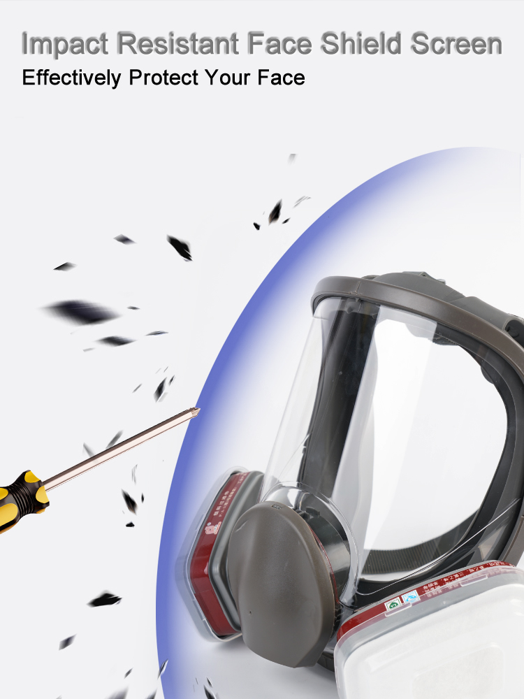 6800 جهاز تنفس كامل للوجه يعمل - مراجعة Dust Mask Construction وسعره