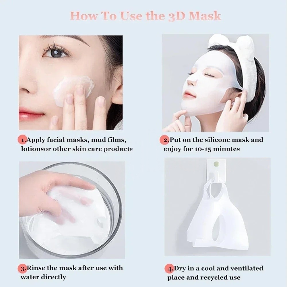 1/2 قطعة ثلاثية الأبعاد قابلة  - مراجعة Silicone Mask Bracket وسعره