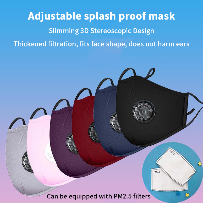 أقنعة غبار مضادة للتلوث PM2.5  - مراجعة Cloth Face Mask Washable وسعره